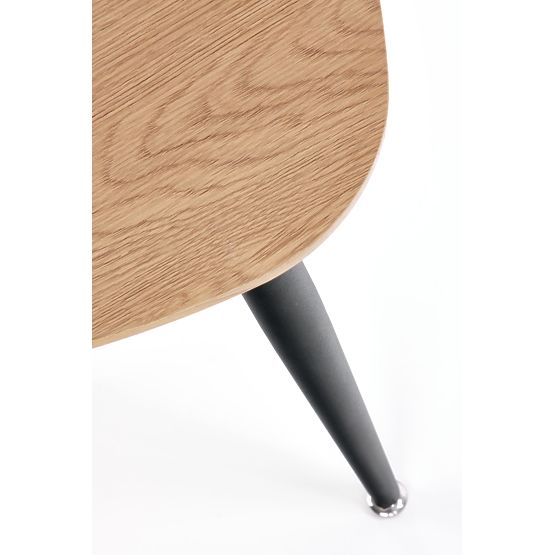 NICEA 2, set of 2 benches golden oak/black (2pcs=1set)