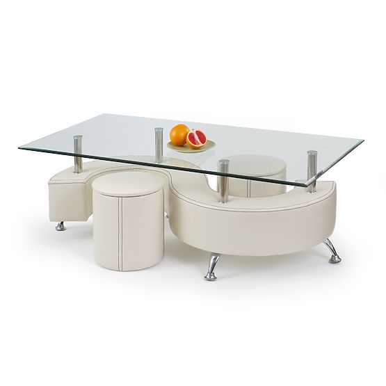 NINA 3 H White Coffee Table (3p=1pc)