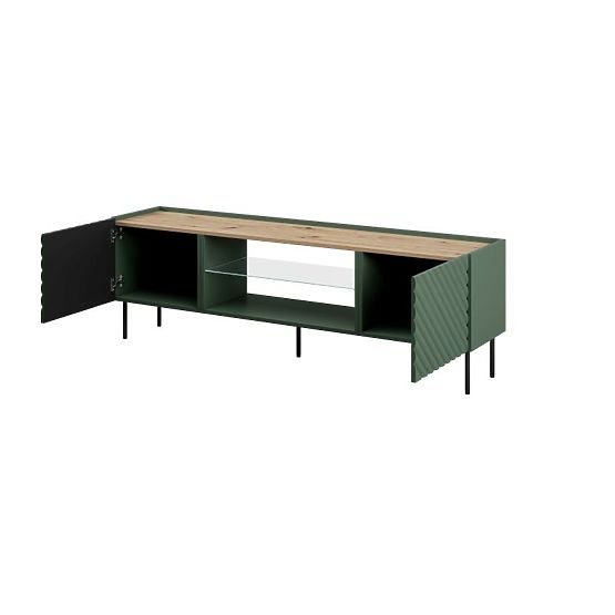 ONDA TV Cabinet EF with Optional Labrador Fireplace Installation