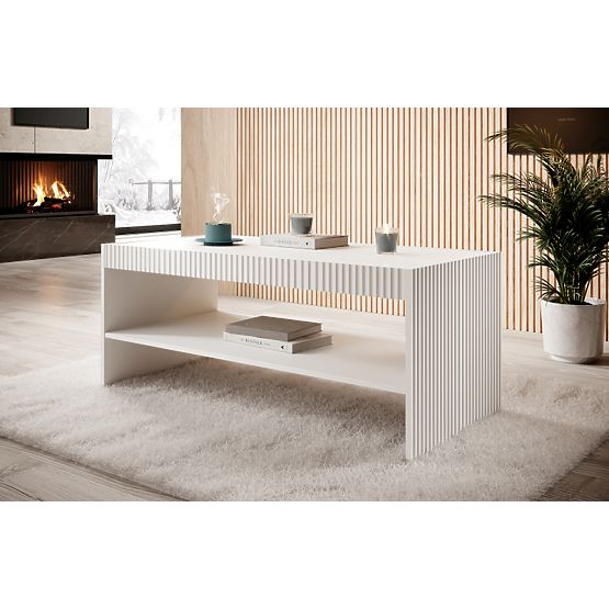 PAFOS COFFEE TABLE WHITE MATTE/WHITE MATTE