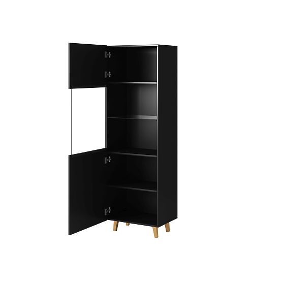PAFOS DISPLAY CABINET BLACK MATTE/ BLACK MATTE