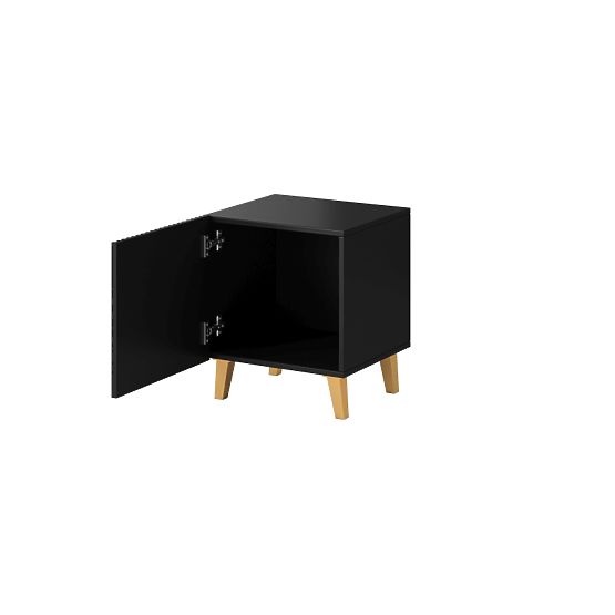 PAFOS NIGHTSTANDS (2 pcs = 1 set) BLACK MATT/ BLACK MATT
