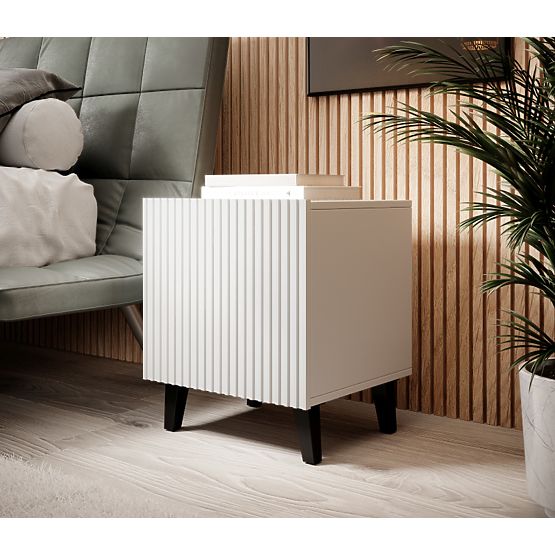 PAFOS NIGHTSTANDS (2pcs=1p) WHITE MATTE/WHITE MATTE