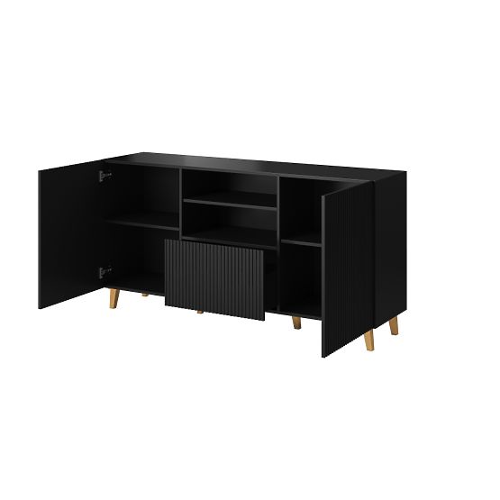 PAFOS SIDEBOARD 150 2D1S BLACK MATTE/ BLACK MATTE