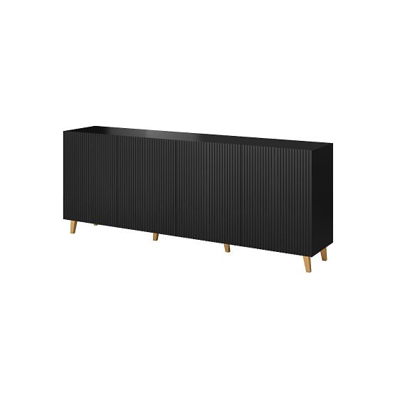 PAFOS SIDEBOARD 200 4D BLACK MATT/BLACK MATT