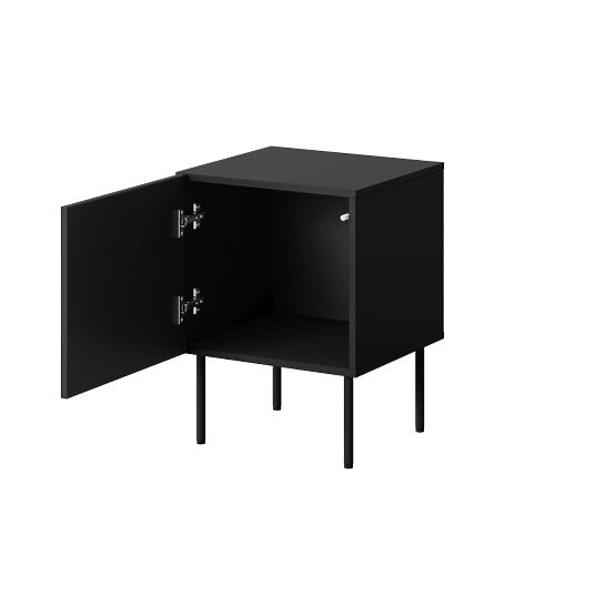 PALAZZO Nightstand (2 pcs = 1 set) Black Matte/Craft Oak