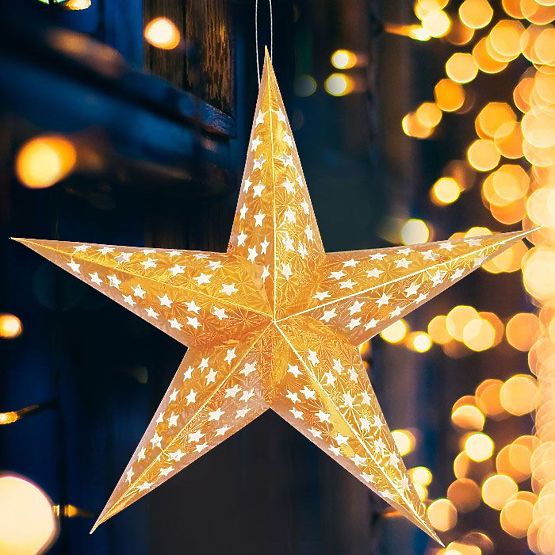 Paper Star with LED Lighting SY-002 45cm