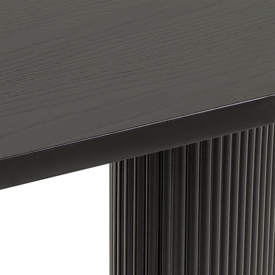 Pauline Desk/Console 140 cm, Black, Slats