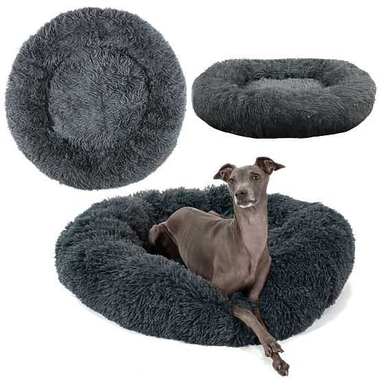 PET BED FOR DOG CAT PJ-003 DARK GRAY M
