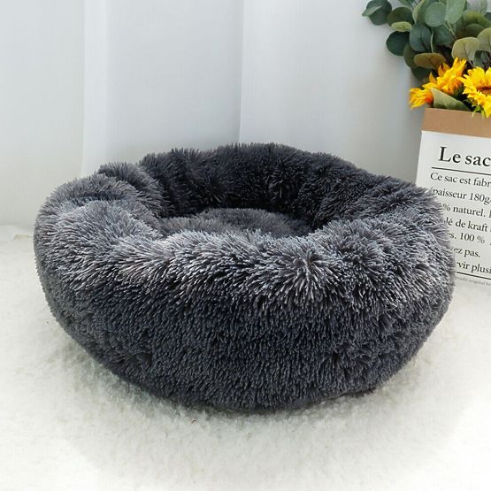 PET BED FOR DOG CAT PJ-003 DARK GRAY M