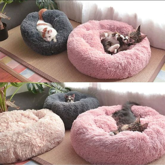PET BED FOR DOG CAT PJ-003 DARK GRAY M