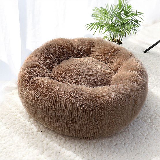 PET BED FOR DOG CAT PJ-012 BROWN XL