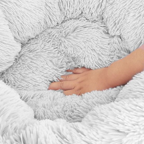 PET BED FOR DOGS AND CATS PJ-014 LIGHT GRAY L