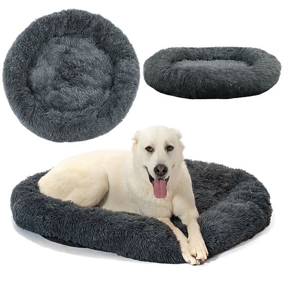 PET BED FOR DOGS CATS PJ-004 DARK GRAY L