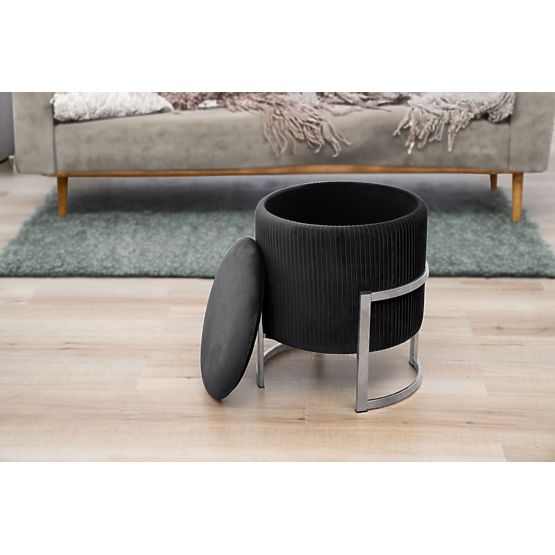 PORTO BLACK POUF