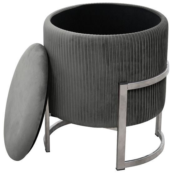 PORTO GRAPHITE POUF