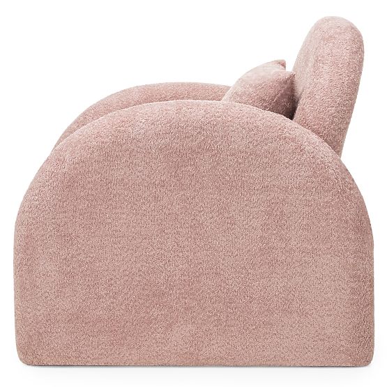 Rainbow Relaxation Chair Pink, Boucle, Rounded