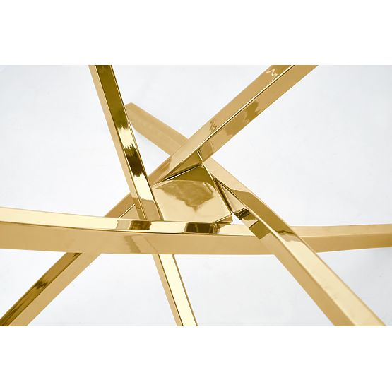RAYMOND Table, Top - Transparent, Legs - Gold (2p=1pc)