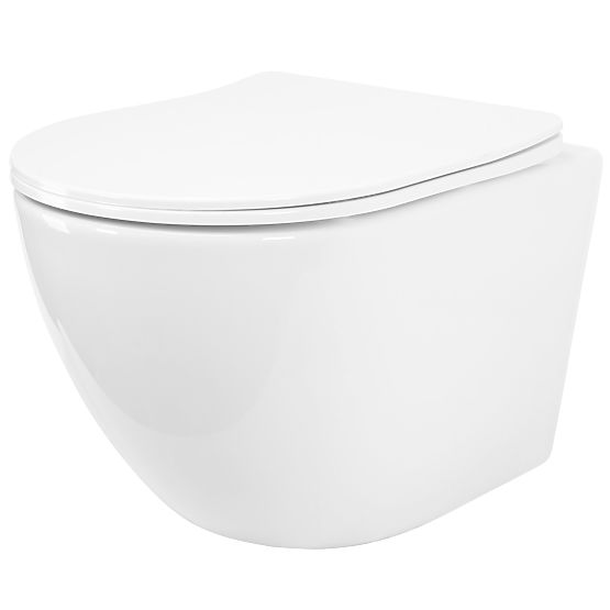 Rea Carlo Mini Tornado NF Wall-Hung Toilet Bowl