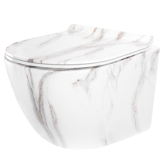 Rea Carter Tornado Aiax Shiny Wall-Hung Toilet Bowl