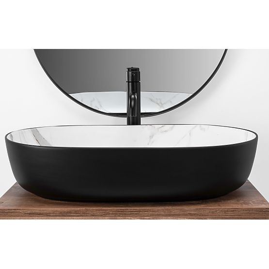Rea CLEO 61 BLACK AIAX MATT Countertop Basin