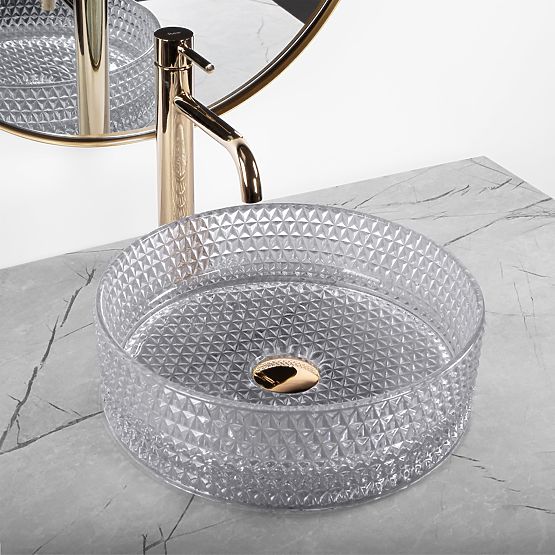 Rea Cristal Light Grey Furniture Washbasin