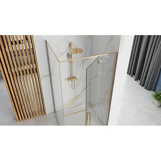 Rea Fargo 120x90 Gold Shower Enclosure