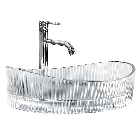 Rea Harper Transparent Furniture Washbasin