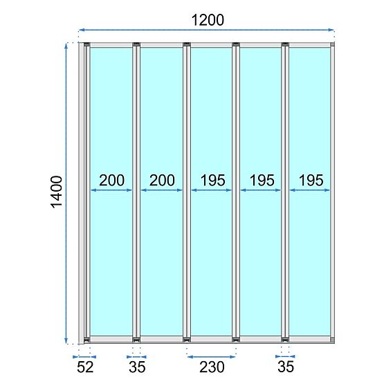Rea Idea 120 Bath Screen