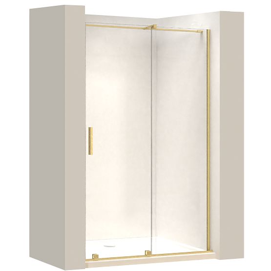 Rea Montana 120 Brushed Gold Shower Door