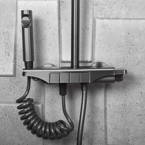 REA Savio Shower Set with LED Display Titan