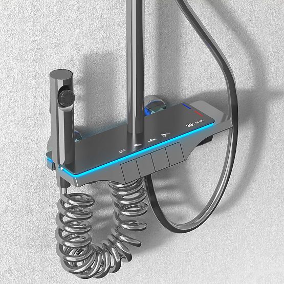 REA Savio Shower Set with LED Display Titan