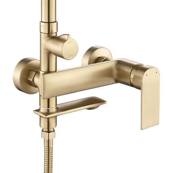 Rea Veneta Brushed Gold Shower Set