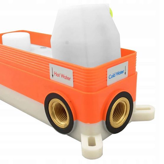 Recessed Shower Set Rea Lungo Copper + BOX