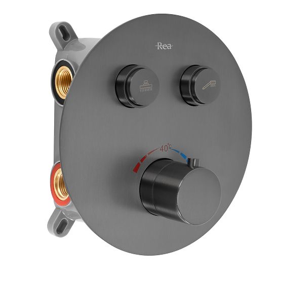 Recessed Shower Set with Thermostat Rea Lungo Titan + BOX