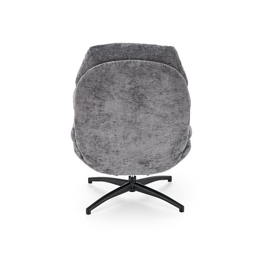 Recliner Chair DARIO with Footrest and Rocking Function, Gray (1p=1pc)