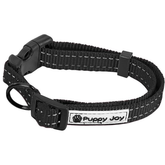 Reflective Dog Leash and Collar PJ-091 Black