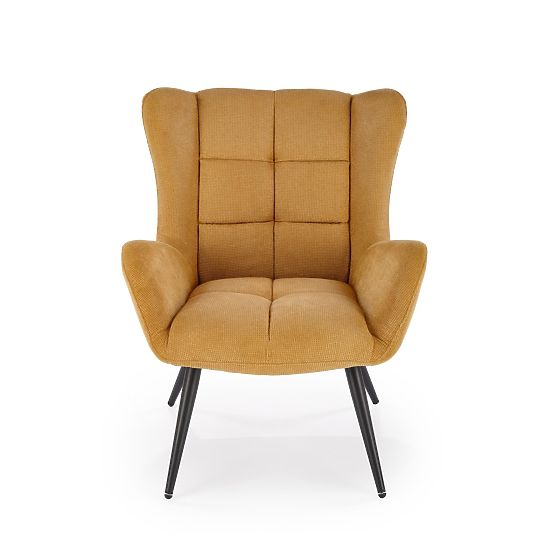 Relaxation armchair BYRON - mustard