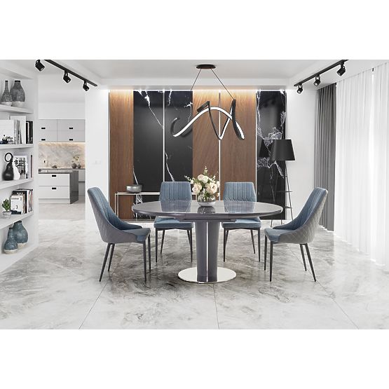 RICARDO extendable table gray marble (3p=1pc)