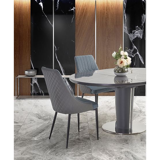 RICARDO extendable table gray marble (3p=1pc)