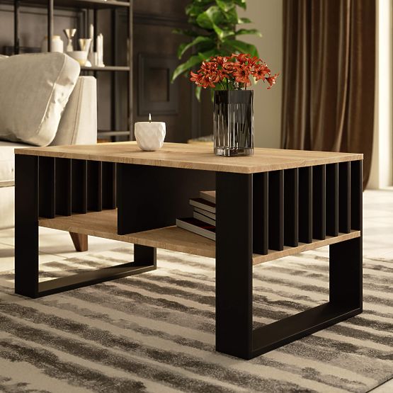 ROCKFORD COFFEE TABLE SONOMA OAK / BLACK