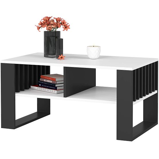 ROCKFORD COFFEE TABLE WHITE / BLACK