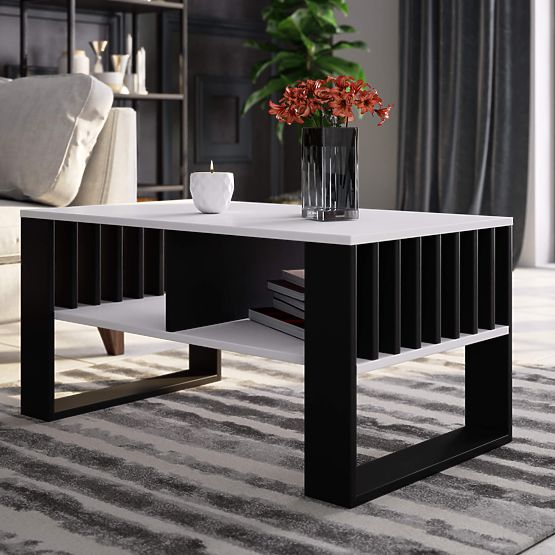 ROCKFORD COFFEE TABLE WHITE / BLACK