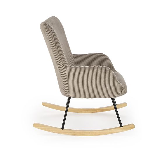 Rocking chair BELMIRO - gray corduroy
