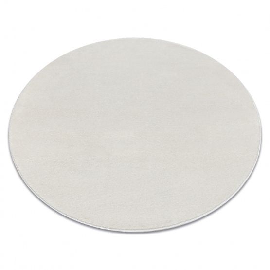 Round Carpet SOFTY Uniform, Monochrome, Cream