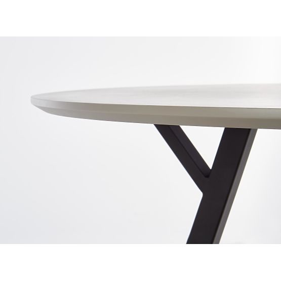 Round Table BALROG, Frame - Black, Top - Light Grey (2p=1pc)