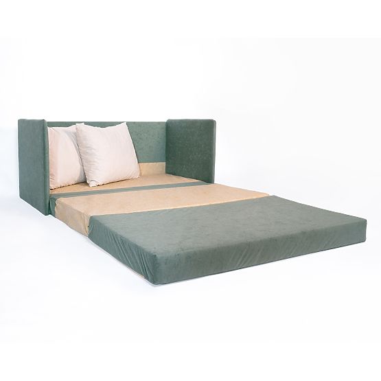 Convertible Sofa Jack - Dark Green / Beige