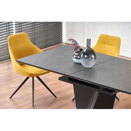 SALVADOR Extendable Table Top - Dark Ash, Legs - Dark Ash (3p=1pc)