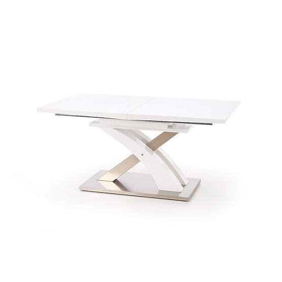 SANDOR extendable table white lacquered (3p=1pc)