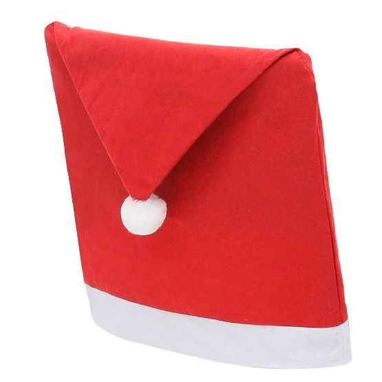 Santa Claus Hat Chair Covers 2 pcs